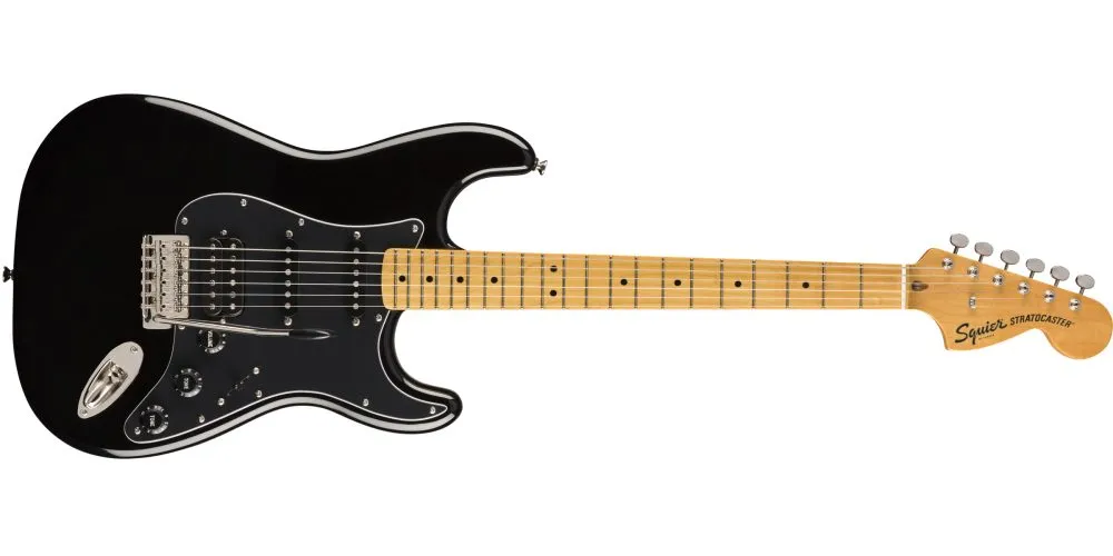 Fender SQ CV 70s Strat HSS MN BLK-Img-163550 Alt-Img-Fender SQ CV 70s Strat HSS MN BLK-Img-163550