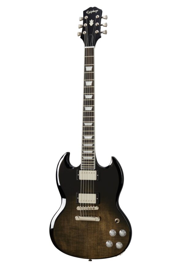 Epiphone SG Modern Figured Trans Black-Img-167087