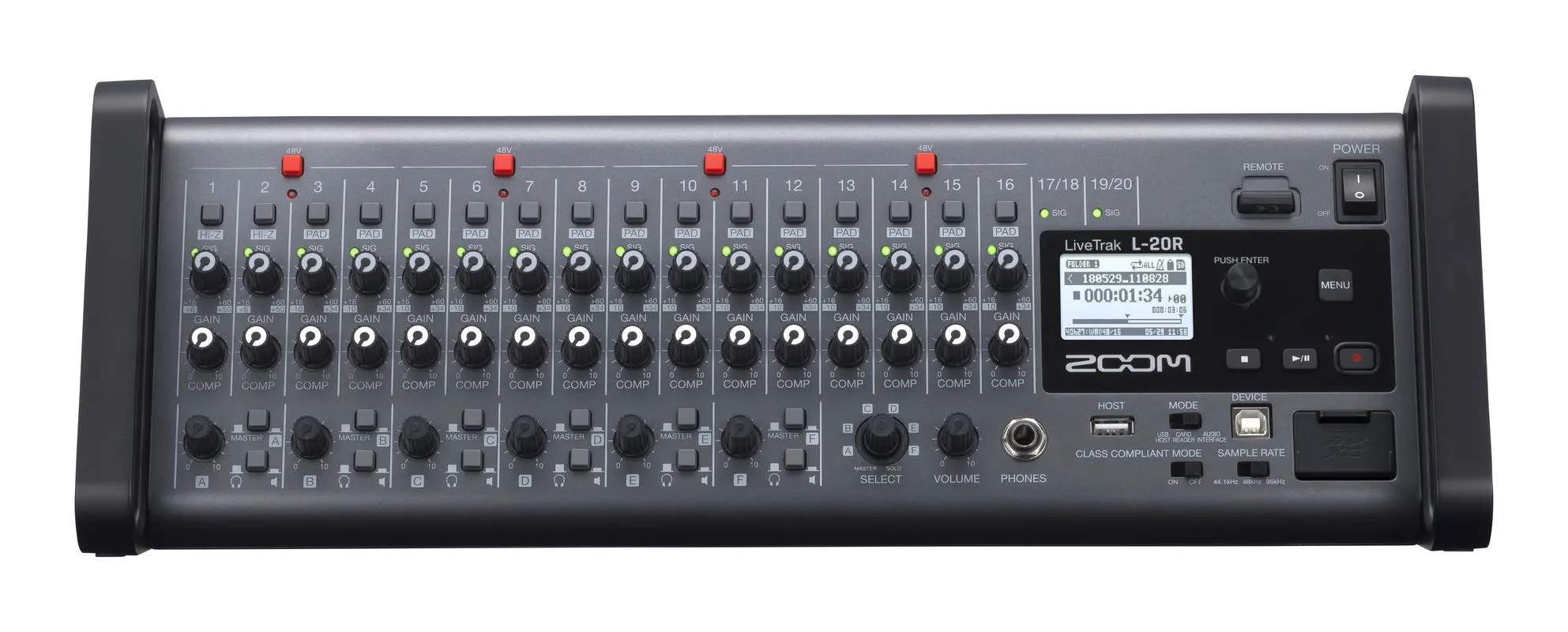 Zoom LiveTrak L-20R-Img-168109 Zoom LiveTrak L-20R-Img-168109