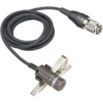 Audio-Technica AT829cH Micrófono de condensador cardioide Lavalier (negro, conector cH de 4 pines)