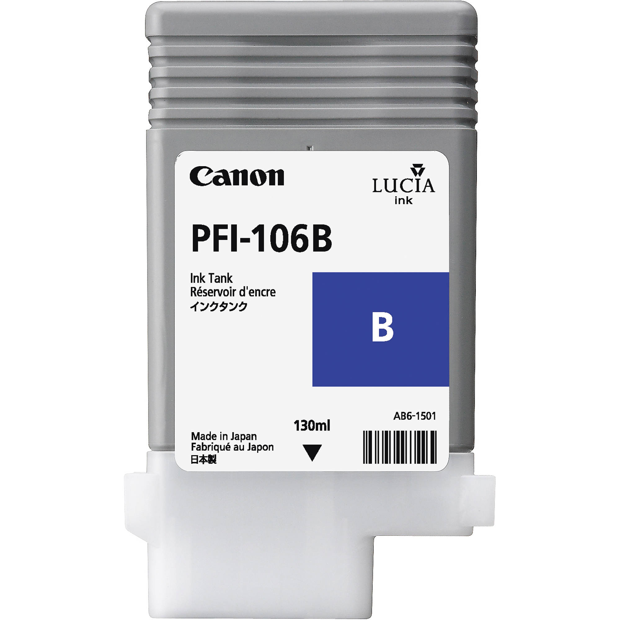 0116a7132d5bca613d2ac004ffa453d0.jpg Canon PFI-106B Blue Ink Cartridge (130mL) - Imagen 1