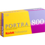 Película negativa de color Kodak Professional Portra 800 (120 rollos de película, paquete de 5)