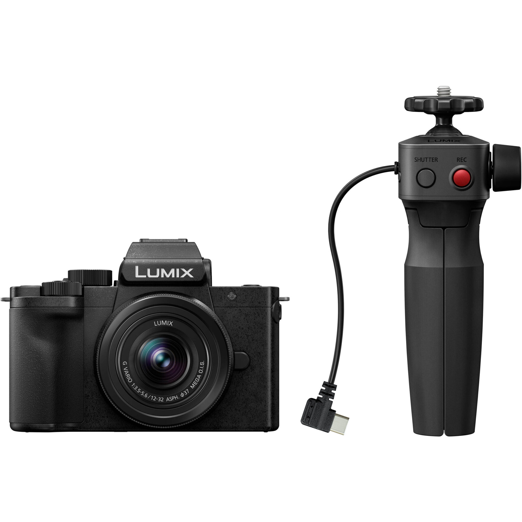 01e571390bbe2f702307c25d4a180487.jpg Cámara sin espejo Panasonic LUMIX G100D con lente de 12-32 mm y empuñadura para trípode - Imagen 1
