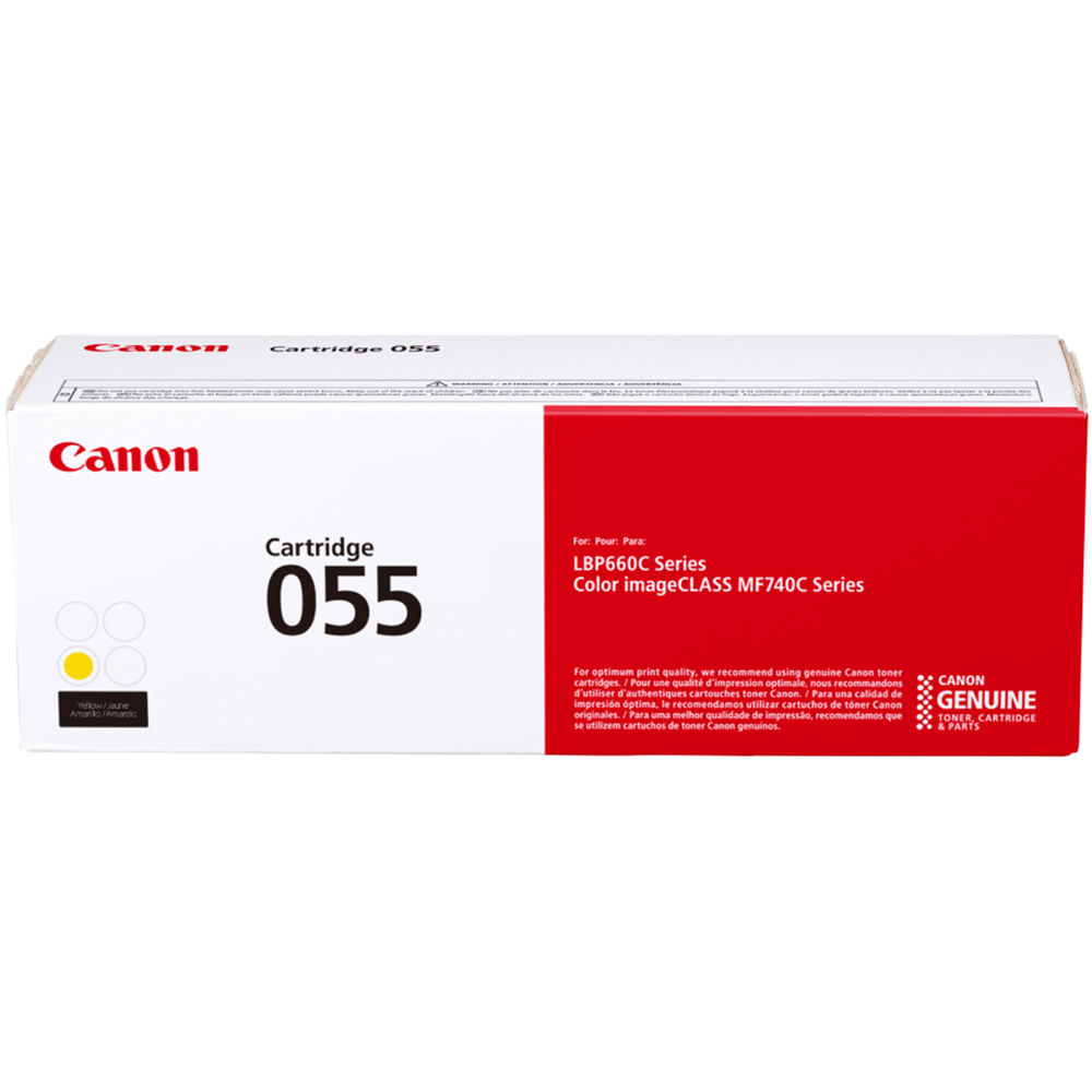 02ddfdd7dd6602f266e89d44295dd1ff.jpg Canon 055 Standard-Capacity Yellow Toner Cartridge - Imagen 1