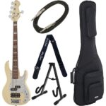 Harley Benton Enhanced MP-5EB Creme Bundle
