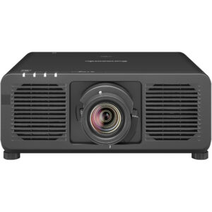Panasonic REQ12 Series PT-REQ12BU Proyector láser DLP UHD 4K con desplazamiento de píxeles de 12,000 lúmenes (negro)