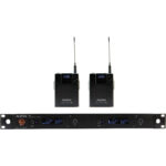 Audix AP62 BP R62 Receptor True Diversity de doble canal con dos transmisores Bodypack B60 (522 a 586 MHz)