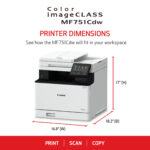 Canon imageCLASS MF751Cdw Multifunction Wireless Color Laser Printer - Imagen 3