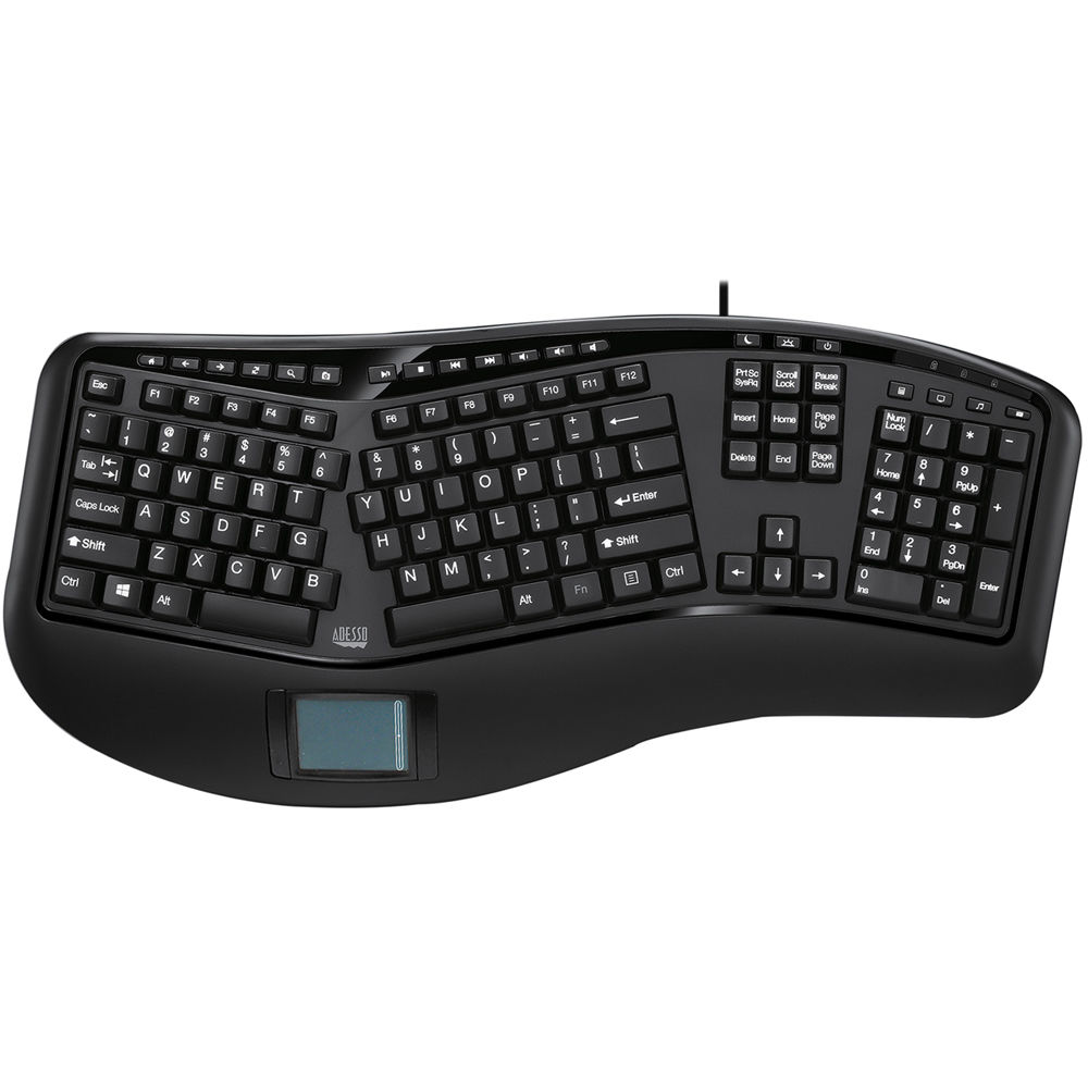 04e8323009dda8a6a1430d543b8719e7.jpg Adesso TruForm 450 Teclado ergonómico con panel táctil USB - Imagen 1