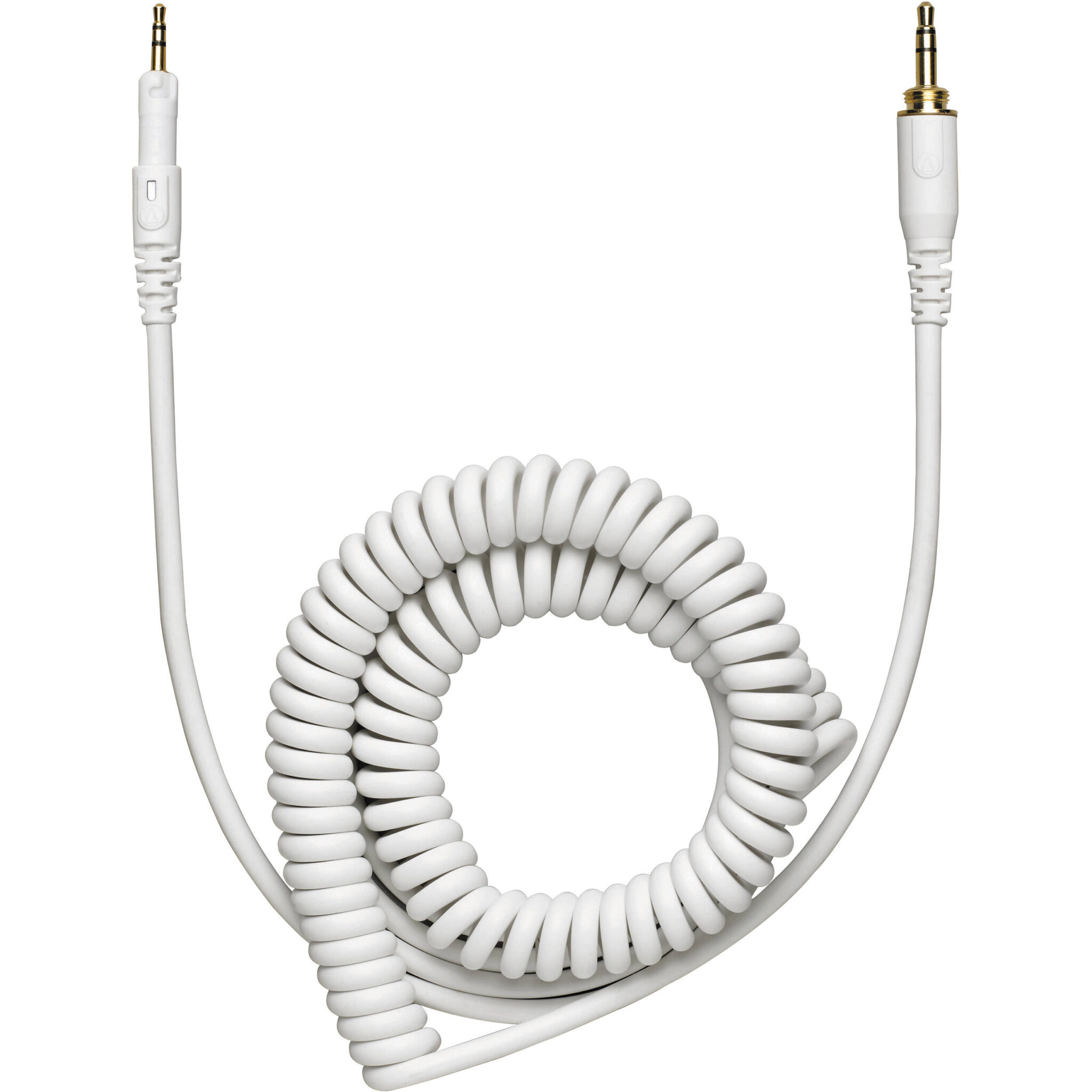 05723c27bc78dc4c2fb6fb6ced3eb058.jpg Cable Audio-Technica HP-CC para auriculares ATH-M50xWH (blanco, en espiral) - Imagen 1