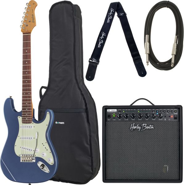 058478f4926683cba16129fbc3cf2a95.jpg Harley Benton ST-62CC RW L. Pl. Blue Bundle - Imagen 1