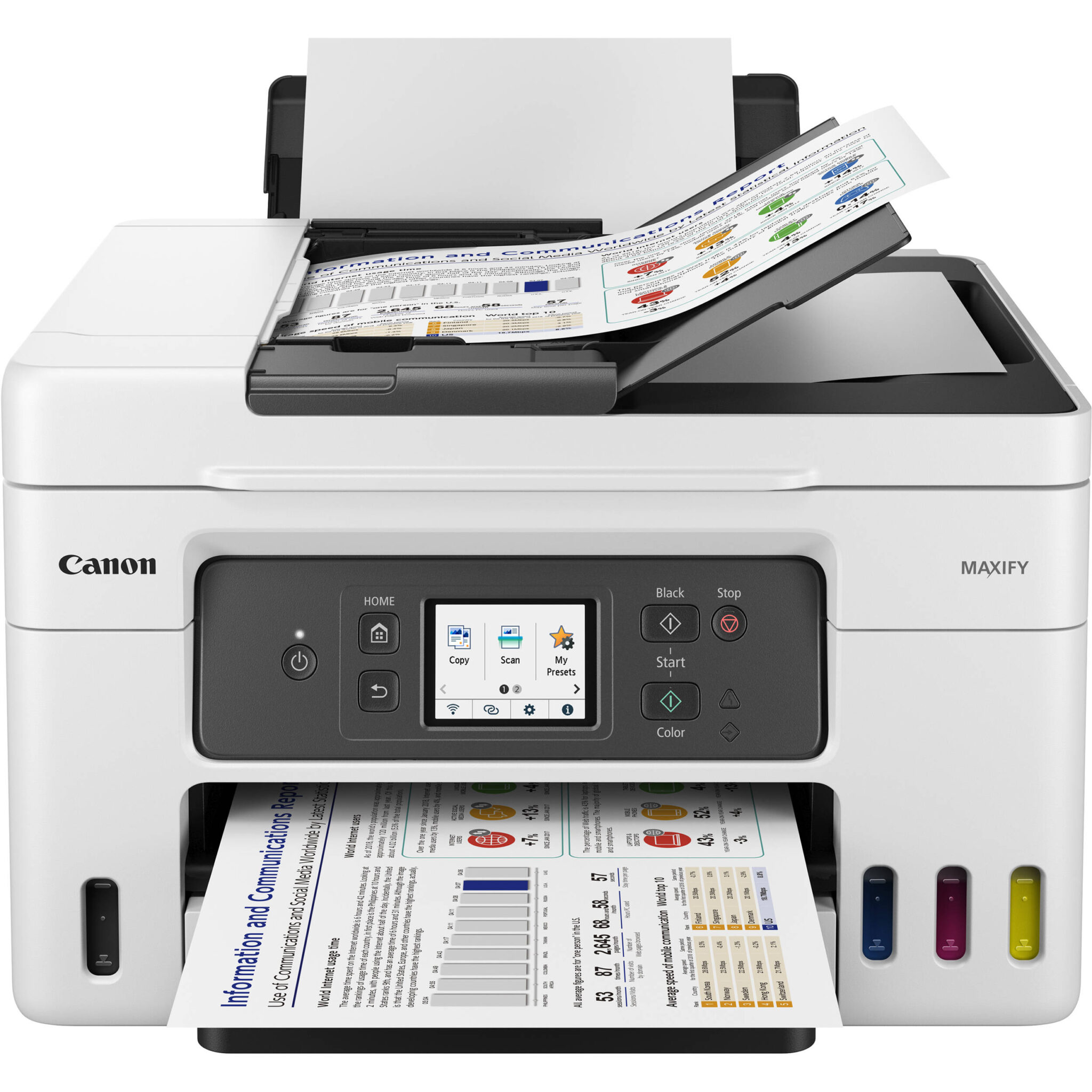 05a7945c250fb131e605b58cfea9fc33.jpg Canon MegaTank MAXIFY GX4020 Wireless All-in-One Printer with 2-Years Ink Included - Imagen 1
