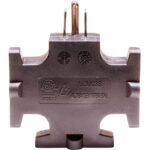 American DJ EC-3FER Edison Tri-Tap Power Adapter (Black) - Imagen 3