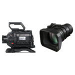 Kit de cámara Blackmagic Design URSA Broadcast G2 con lente Fujinon LA16x8BRM-XB1A