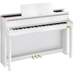 Casio Celviano Grand Hybrid GP-310 Piano digital estilo consola con banco (blanco satinado) - Imagen 3