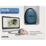 Carson zOrb Microscopio de computadora digital USB con luz LED (azul surf) - Imagen 4