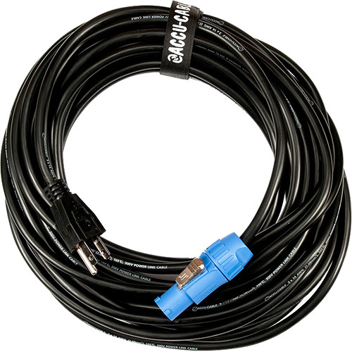 07fd07a704fda22a8d236fbfcd5d47a6.jpg American DJ Locking Power Cable to Edison Cable, 50' - Imagen 1