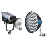 Foco LED bicolor Nanlite FC500B (kit de 2 luces Rapid 120 Softbox)