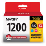 Canon MAXIFY MB2120 Wireless Home Office All-in-One Inkjet Printer with PGI-1200XL 4-Color Ink Tank Value Pack Kit