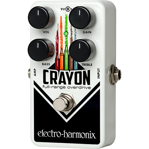 09d4f4d99113ea3f5bc7503cfb749975.jpg Pedal de overdrive de rango completo Electro-Harmonix Crayon 69 con controles de graves y agudos - Imagen 1