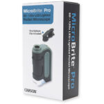 Carson MicroBrite Pro Microscopio de bolsillo con zoom y iluminación LED con clip adaptador para teléfono inteligente - Imagen 6