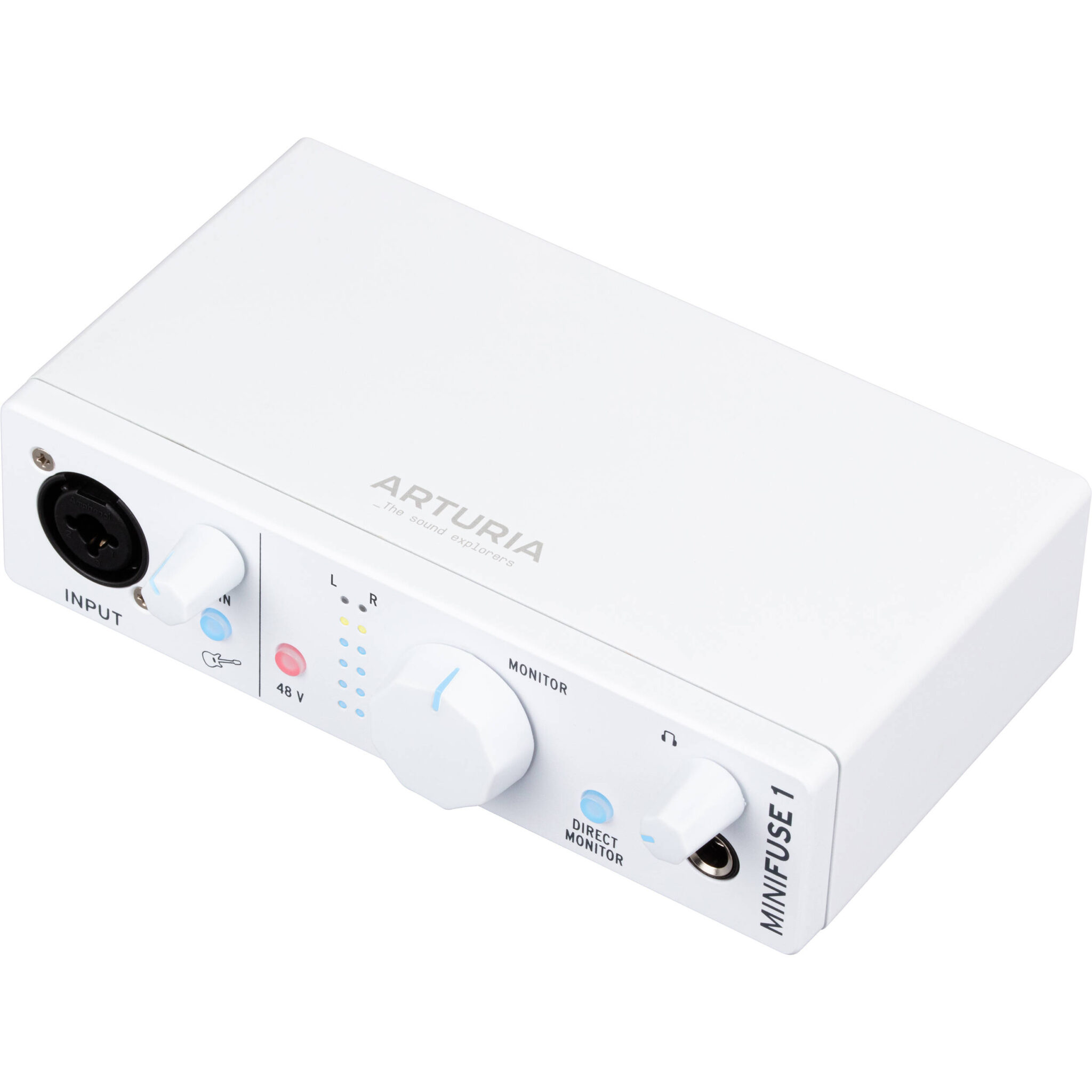 0a73bbb4b348a6ca40646dfd3a612a7e.jpg Arturia MiniFuse 1 Interfaz de audio portátil 1x2 USB tipo C (blanco) - Imagen 1