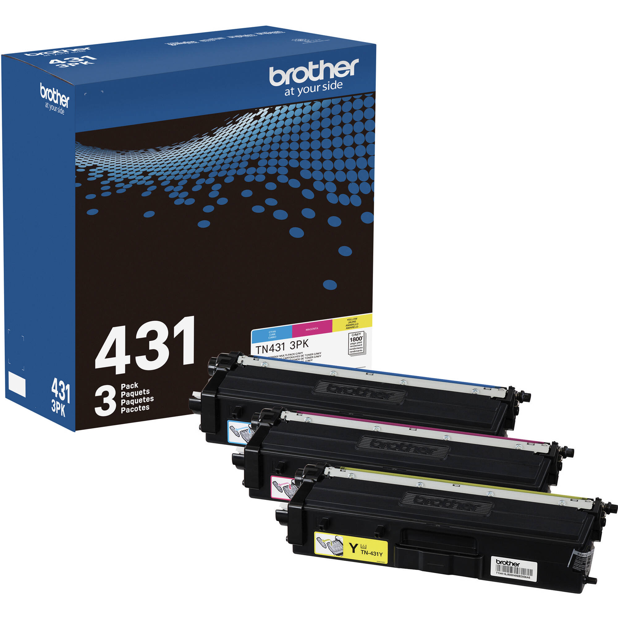 0a780a0be3c257da5173a86da04467e0.jpg Cartucho de tóner de color Brother TN431 (paquete de 3) - Imagen 1