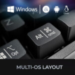 Teclado mecánico compacto Adesso EasyTouch 610 con tecla de acceso rápido CoPilot AI - Imagen 12