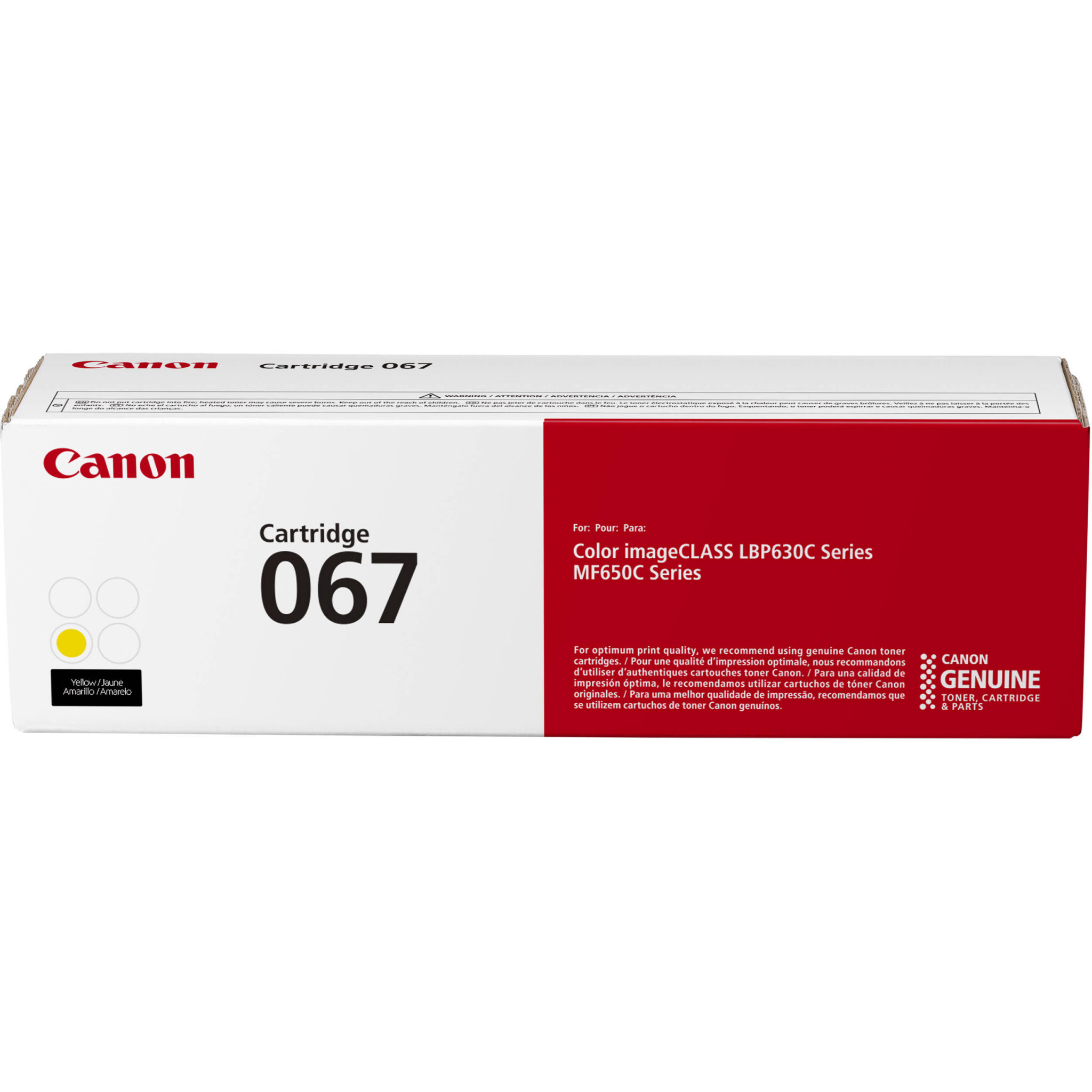 0b2c827796bd5bcf2375552fed64ac1d.jpg Canon 067 Yellow Toner Cartridge - Imagen 1