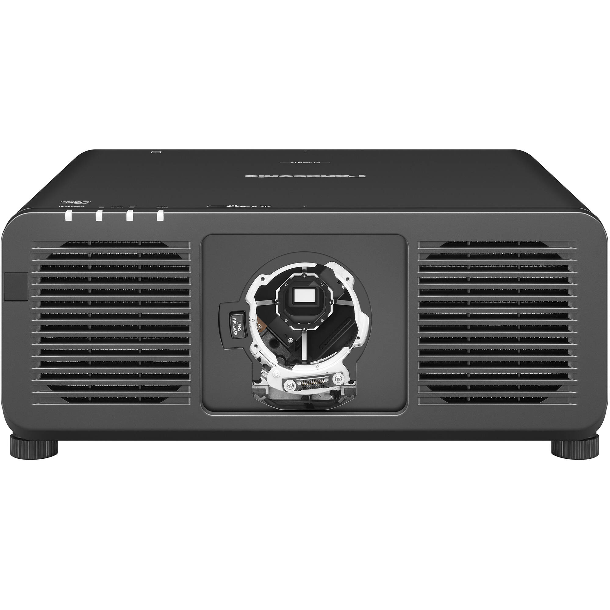 0be7026af4fff7c789f5ff2f22b49bb6.jpg Panasonic PT-REQ12L Proyector láser DLP WUXGA de 12.000 lúmenes (sin lente, negro) - Imagen 1