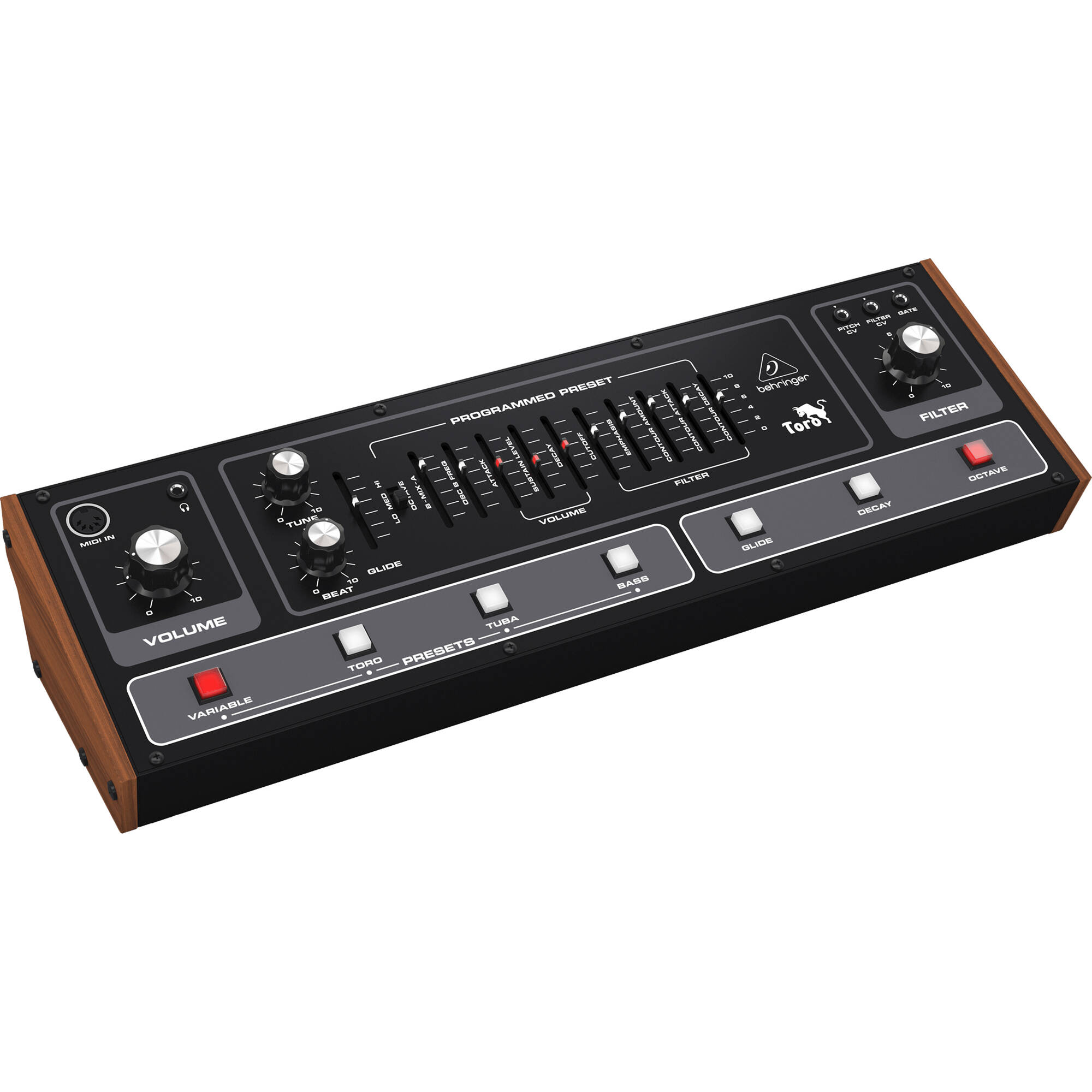 0bfdc59f2b85caeb50aed5a29fcdc111.jpg Módulo sintetizador de bajo analógico Behringer TORO Classic - Imagen 1