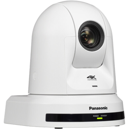 0c91a46537602791aea03a6d05a8be9b.jpg Cámara Panasonic UE40 4K30 HDMI NDI PTZ con zoom 24x y seguimiento automático (blanco) - Imagen 1