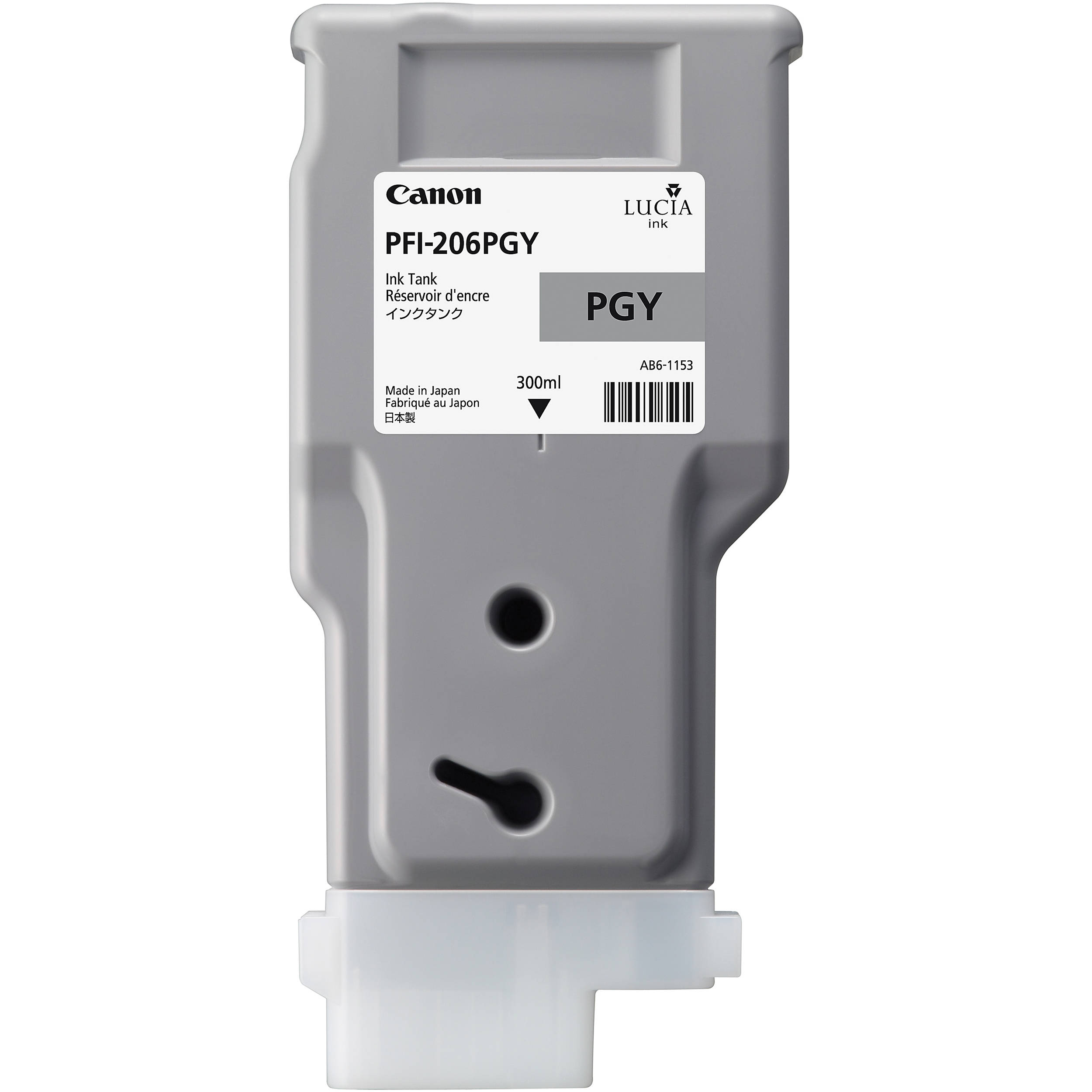 0dff9269967016ca04f05998bcd3960c-1.jpg Canon PFI-206 Photo Gray Ink Cartridge (300 ml) - Imagen 1