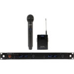 Audix AP62 C2BP R62 Receptor True Diversity de doble canal con Bodypack B60 y transmisor de micrófono de mano H60 OM2 (522 a 586 MHz)