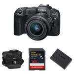 Canon EOS R8 Mirrorless Camera with 24-50mm f/4.5-6.3 Lens and Essentials+ Kit