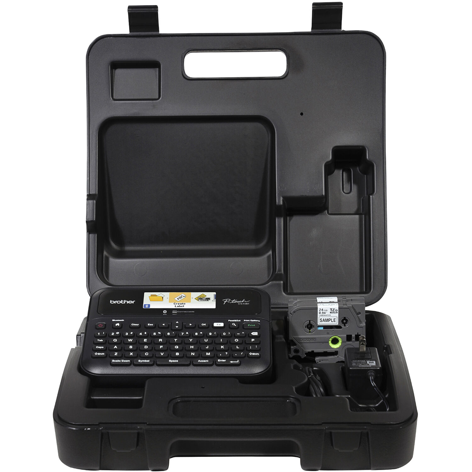 10b731e3700902e8bea47dd6ff847aad.jpg Etiquetadora conectada profesional Brother PTD610BTVP P-Touch Business con estuche de transporte - Imagen 1