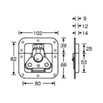 Adam Hall 17295TP Butterfly Latch medium - Imagen 5