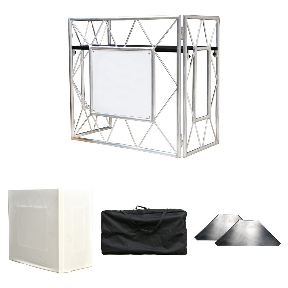 11b1134bc55a6ec163baa2382a99b244-1.jpg American DJ Pro Event TBL 2 Kit con malla, bolsa y estantes (plateado | blanco) - Imagen 1