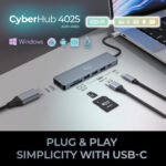 Ahora CyberHub 4025 Concentrador multipuerto USB-C 7 en 1 - Imagen 8