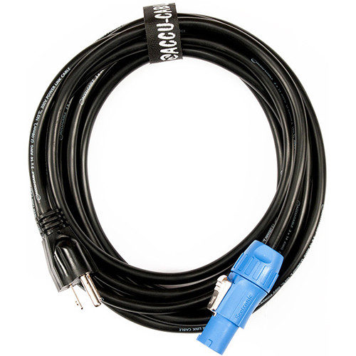 122e92925495ad153936b0c3b73d4b7c.jpg American DJ Locking Power Cable to Edison Cable, 15' - Imagen 1