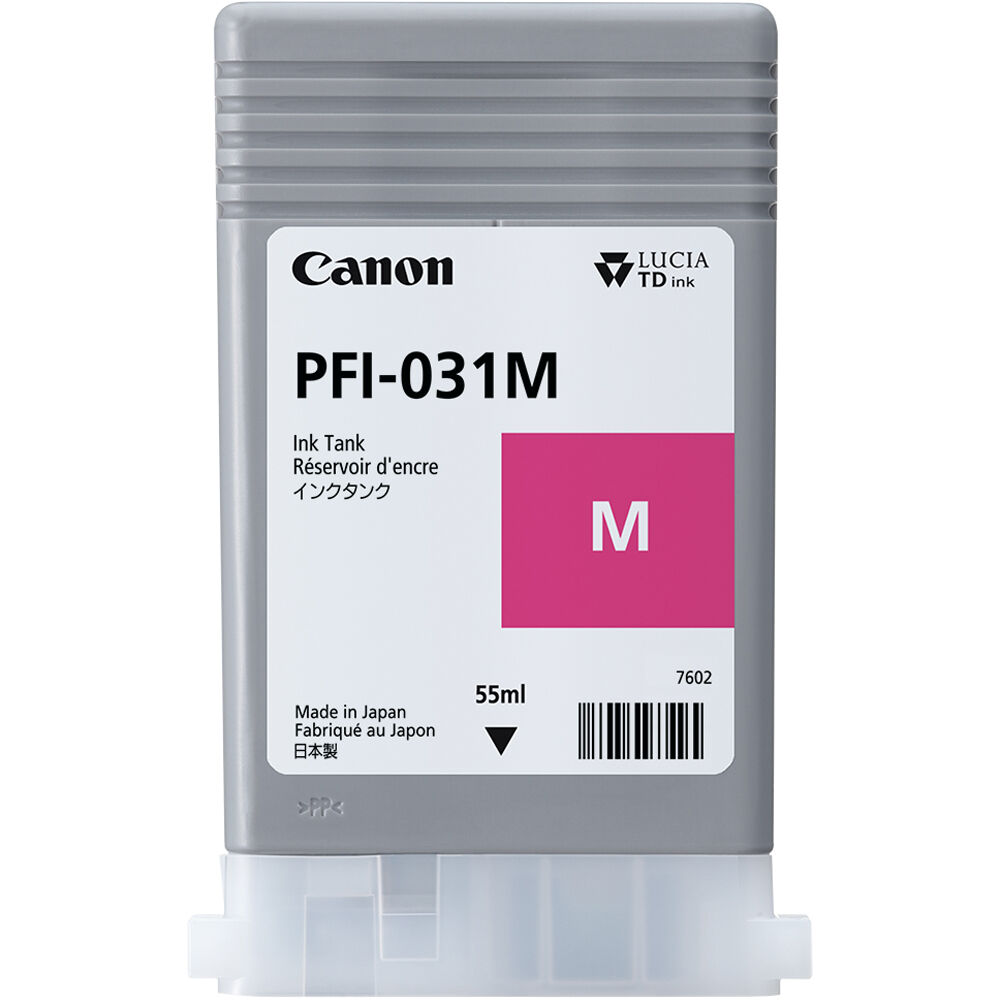1259cb1c07e83f705cb1475a348bfe87.jpg Canon PFI-031M Magenta Pigment Ink Tank (55mL) - Imagen 1