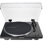 Audio-Technica AT-LP70X Tocadiscos con transmisión por correa totalmente automático (negro y gris) - Imagen 3