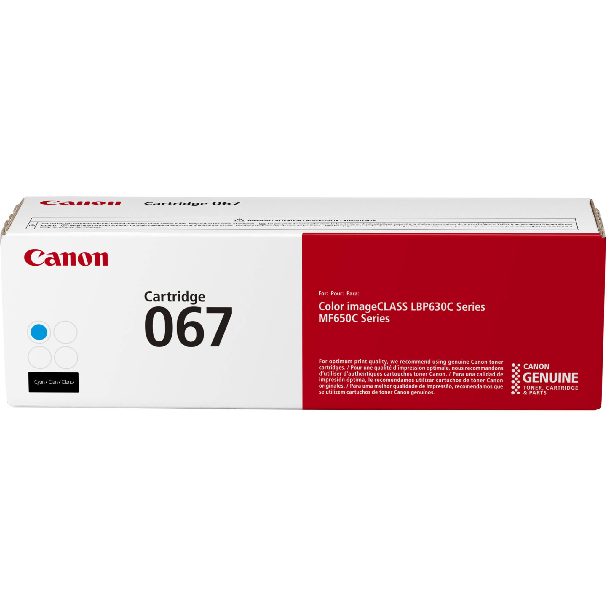 1313805c67d255fdbd1067f77e83ae10.jpg Canon 067 Cyan Toner Cartridge - Imagen 1