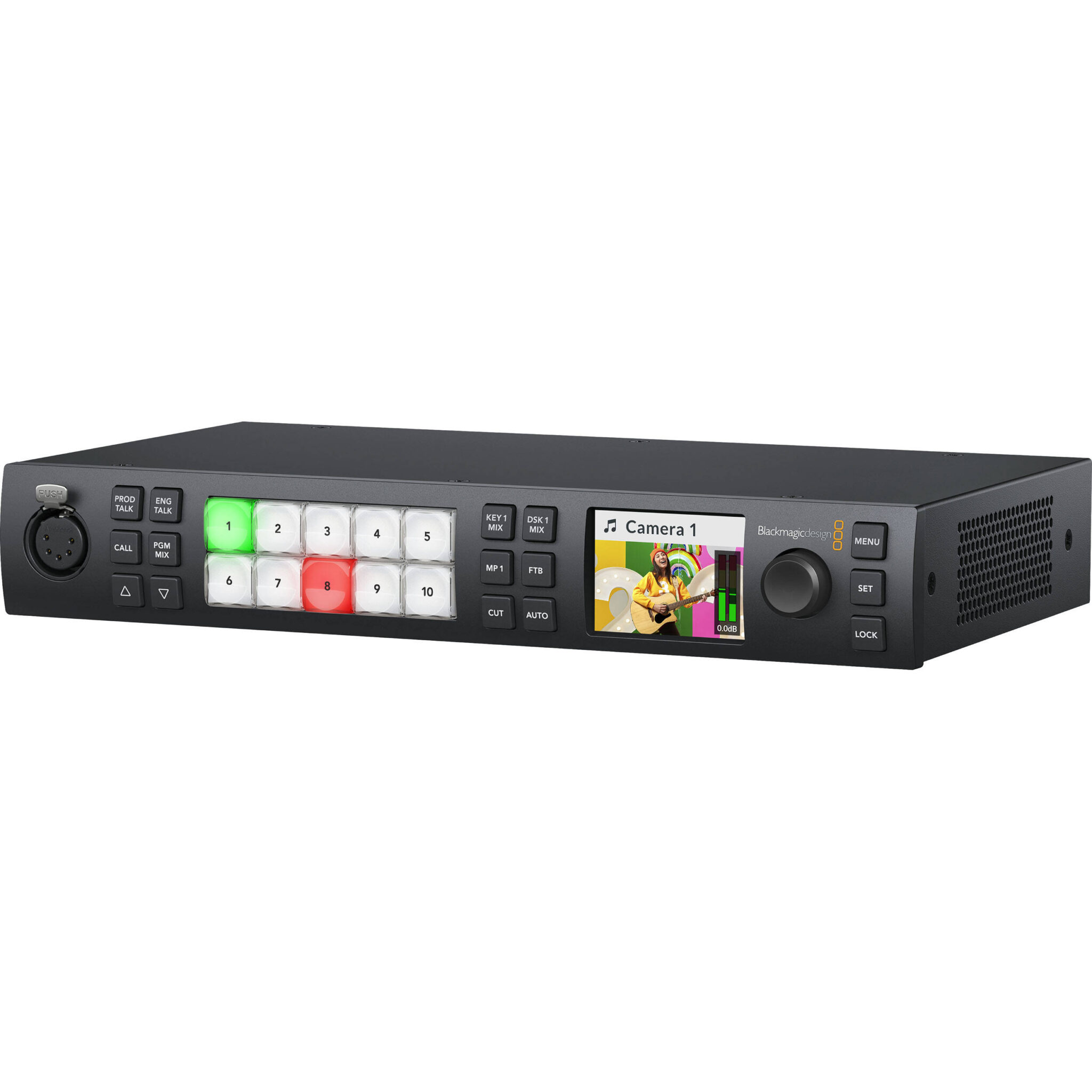 131e29490a7845ec1e49bba00b1309d8.jpg Blackmagic Design ATEM 1 M/E Constellation HD Conmutador de producción en vivo (1 RU) - Imagen 1