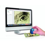 Carson zOrb Microscopio de computadora digital USB con luz LED (azul surf) - Imagen 3