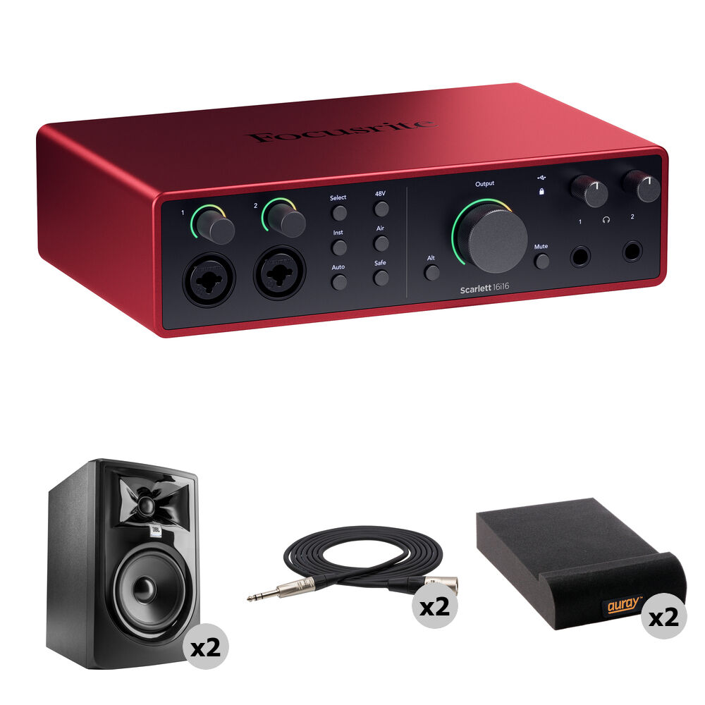 141cdbb8f2b8a17b2f34269d5291a113.jpg Kit de mezcla de interfaz de audio/MIDI Focusrite Scarlett 16i16 USB-C (4.ª generación) - Imagen 1