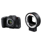 Cámara de cine Blackmagic Design 6K con kit convertidor de montura MC-21 Canon EF a Leica L