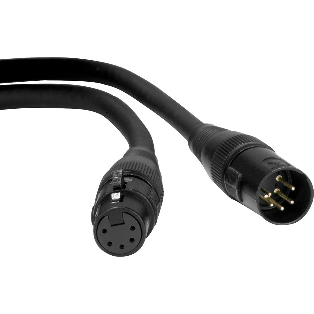 1520a40eba489aece39cfdf774247a5b.jpg American DJ Accu-cable 5-pin DMX Cable (100') - Imagen 1