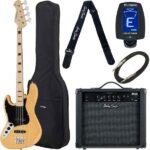 Harley Benton JB-75MN LH NA Vintage Bundle