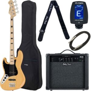 Harley Benton JB-75MN LH NA Vintage Bundle